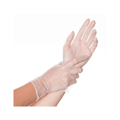 Перчатки винил, н/о, прозрачные, р-р "XL" (50 пар) "For Prof"