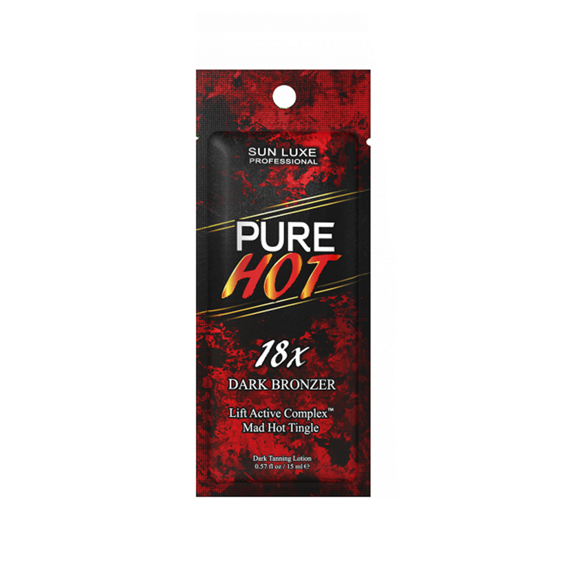 Крем для загара в солярии "Pure Hot 18х" Sun Luxe Professional, 15 мл